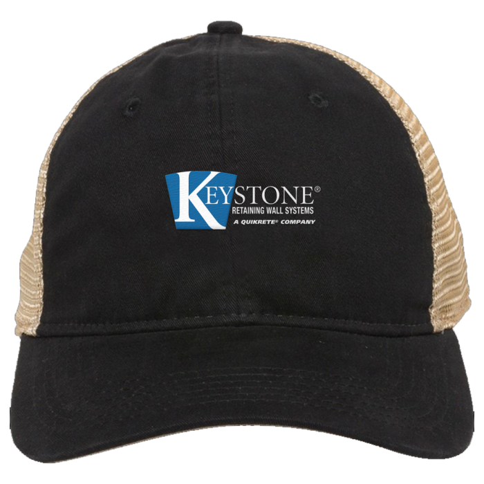 Premium Washed Twill With Tea Stained Mesh Back Hat Premium Washed Twill With Tea Stained Mesh Back Hat