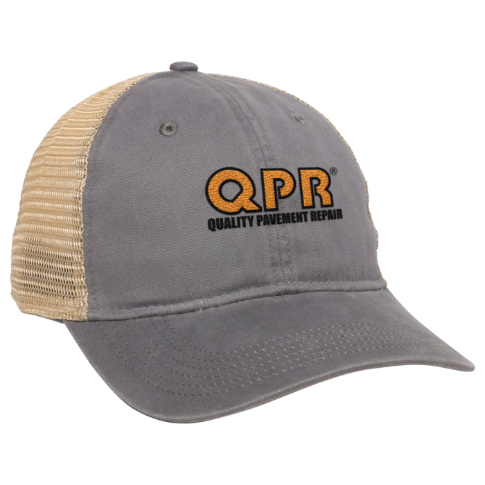 Premium Washed Twill With Tea Stained Mesh Back Hat