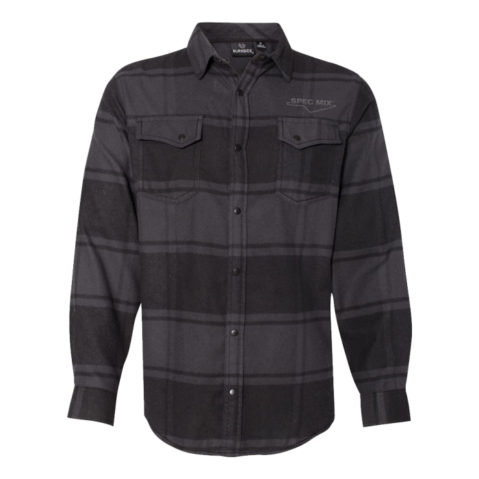 Snap Front Long Sleeve Plaid Flannel Shirt